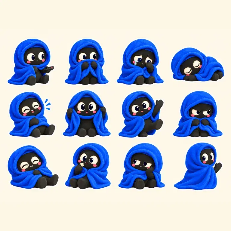 텔레그램 공식 이모티콘 (12종)